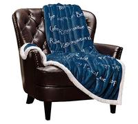 Chanasya Premium Sympathy Warm Hugs Gift Blanket Healing Gift Cancer Chemo Survivor Become Thoughtful Gifts Comfort Gift Blanket for Love, Support Strength Women, Men, Friend, Grandpa, Blue