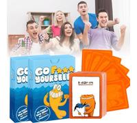 CHANCCI Go Fish Card Game Go F*ck Yourself! The Goes Fish Game of Life's Little Humiliations,Incohearent Card Game for Adult,Funny Games for Family Gathering & Friend Party & Fun Gift 2Pcs