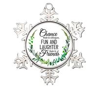 Chance Made Us Colleagues Funny Christmas Tree Hanging Ornaments Coworker Gifts for Women Snowflake Ornaments Holiday Tree Decorations Unique Gifts for Coworkers Farmhouse Xmas Keepsake