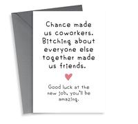 Chance made us coworkers new job leaving card