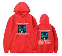 Chance The Rapper And We Back Tour Hoodies Unisex Casual Long Sleeve Sweatshirt Clothes (XL,Red)