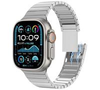 CHANCHY 49mm 46mm 45mm 44mm 42mm(Series 3 2 1) for Apple Watch Strap,Stainless Steel links Strap replacement band for iwatch Ultra 2/Ultra,Series 10 9 8 7 6 5 4 3 2 1,Silver with with Magnetic Clasp