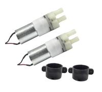 CHANCS 370 Diaphragm Self-priming Double Hole Air Pump DC 12V-24V Motor Shock Absorption Water Pumps for Ice Maker, Coffee Machine 2PCS
