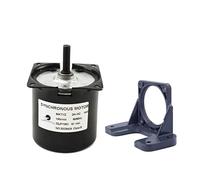 CHANCS 60KTYZ Permanent Magnet Synchronous Gear Motor 24V AC 14W 100RPM CW/CCW Mini Gearbox Electric reduction Motor for Barbecue Equipment with Bracket