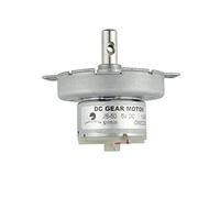 CHANCS Brushed DC Motor JS-50 DC 5V 5RPM Gear Motor Metal Outer Reduction Gear Box