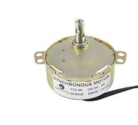 CHANCS DC Synchronous Geared Motor TYC-50 12V DC 30/36RPM 4W Low Speed CW/CCW Turntable Motor for Electric Fireplace
