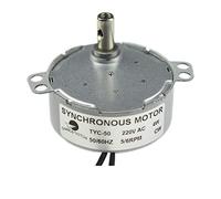 CHANCS Electric Gear Synchronous Motor TYC-50 AC 220V 5-6r/min CW Large Torque Small AC Motor for Fireplac Electric Microwave Oven