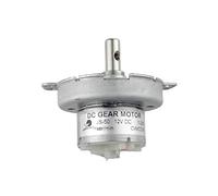 CHANCS JS-50 DC Gear Motor 12V DC 100RPM Speed Reduction Horizontal Hole Shaft POM Plastic Gear Gearbox