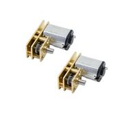 CHANCS Mini U-Typ Inversion Gear Short Output Shaft Motor N20 DC 12V 60RPM Gear Motor Speed Reduction Gear Box Motor for RC Robot Model DIY 2PCS
