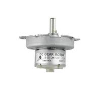 CHANCS Motor DC JS-50 Synchronous 24V DC 100RPM Reduced DC Motor Mini DC Gear Motor D-Shaft