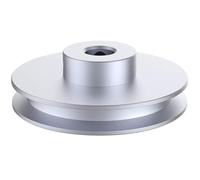 CHANCS Outer Diameter 100mm Single Groove Pulley 15mm Fixed Bore Pulley for Drilling Machine 6MM PU Round Belt