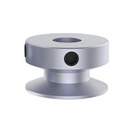 CHANCS Outer Diameter 30mm Single Groove Pulley 15mm Fixed Bore Pulley for Drilling Machine 6MM PU Round Belt