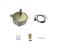 CHANCS Turntable motor Synchronous TYC-50 220V 5-6RPM With 7mm Flexible Coupling Connector and 1.8M Power Cord Switch Plug Turntable Gear Box for Microwave Oven