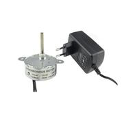 CHANCS TYC-40 12V DC 5RPM Shaft 33mm With DC Power Adapter Input 110V/240V Output DC 12V Electric Motor