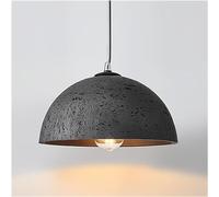 Chandelier 11.8in Concrete Pendant Light, Light Fixture in Resin Materials, Dome Farmhouse V-intage Pendant Lighting,Lighting,Hanging Light(E)