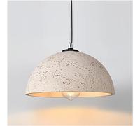 Chandelier 11.8in Concrete Pendant Light, Light Fixture in Resin Materials, Dome Farmhouse V-intage Pendant Lighting,Lighting,Hanging Light(C)