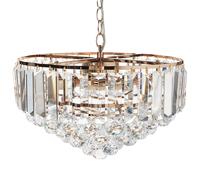 Beliani Chandelier Acheiro L Crystal Gold, Gold