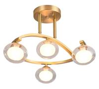 Chandelier All Copper Personality Light Luxury Chandelier,G9 Simple Multi-Head Ceiling Lamp,Bedroom,Living Room Lamps-Copper 4 Head
