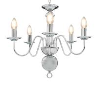 Chandelier Antique 5xE14 Bulbs Hanging Pendant Lighting Multi Colours vidaXL