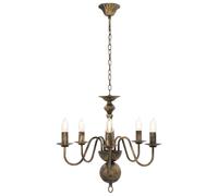 Chandelier Antique 5xE14 Bulbs Hanging Pendant Lighting Multi Colours vidaXL