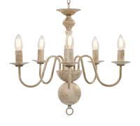Chandelier Antique 5xE14 Bulbs Hanging Pendant Lighting Multi Colours vidaXL