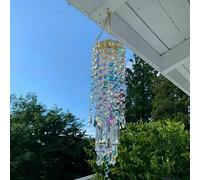 Chandelier Aurora Wind Chimes, Colorful Crystal Wind Chimes Home Garden Patio Lawn Hanging Decoration Ornament, Gardens Terraces Corridors