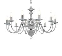 Chandelier Ceiling Hanging Lamp 12 x E14 Bulbs Multi Colours vidaXL