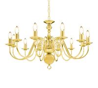 Chandelier Ceiling Hanging Lamp 12 x E14 Bulbs Multi Colours vidaXL