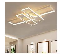 Chandelier Ceiling Light LED Large Living Room Dimmable Ceiling Lamp Hanging Lamp Square Chic Decoration Metal Acrylic Chandelier Remote Control Indoor Bedroom Dining Table Ceiling Lighting