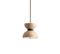 Chandelier Ceiling Light Modern Up-and-Down Luminous s Mini Yellow Travertine s and Creative Hourglass Led s Suitable for Bedroom Restaurants Hotels and Kitchen Islands.