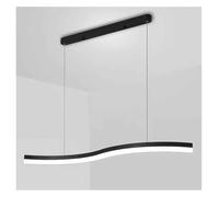Chandelier Ceiling Lights Long Curved Line Led Light Fixture, Ceiling Hanging Light Compatible with Dining Table over Table Bathroom Entryway Bar Kitchen Island Chandelier,Chandeliers/Color/