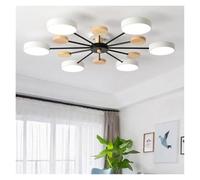 Chandelier Ceiling Lights Sputnik Chandelier Mid Century Ceiling 3 Light Fixture White Green Gray Wood Farmhouse Close to Ceiling Light Molecule round Lighting for Bedroom Dining Room Living