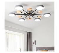 Chandelier Ceiling Lights Sputnik Chandelier Mid Century Ceiling 3 Light Fixture White Green Gray Wood Farmhouse Close to Ceiling Light Molecule round Lighting for Bedroom Dining Room Living