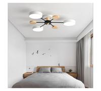 Chandelier Ceiling Lights Sputnik Chandelier Mid Century Ceiling 3 Light Fixture White Green Gray Wood Farmhouse Close to Ceiling Light Molecule round Lighting for Bedroom Dining Room Living