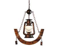 Chandelier Chandelier, Creative Rustic Western Restaurant Cafe Lamp Rural Kerosene Chandelier Old Fashed Lantern Chandelier Luxurious and Noble Life Chandeliers
