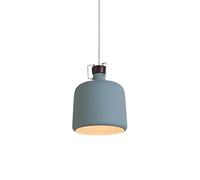 Chandelier Chandelier, Nordic Minimalist Style Creative Color Metal Pendant Lamp, Ceiling Light, Restaurant Study Room Decorat Hanging Light, Adjustable Height(Blue,36cm)