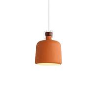 Chandelier Chandelier, Nordic Minimalist Style Creative Color Metal Pendant Lamp, Ceiling Light, Restaurant Study Room Decorat Hanging Light, Adjustable Height(Red,36cm)