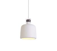Chandelier Chandelier, Nordic Minimalist Style Creative Color Metal Pendant Lamp, Ceiling Light, Restaurant Study Room Decorat Hanging Light, Adjustable Height(White,36cm)