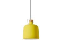 Chandelier Chandelier, Nordic Minimalist Style Creative Color Metal Pendant Lamp, Ceiling Light, Restaurant Study Room Decorat Hanging Light, Adjustable Height(Yellow,36cm)