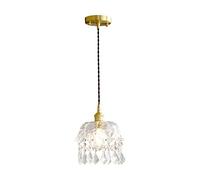 Chandelier Chandelier, Retro Lamp Holder Crystal Glass Small Chandelier Lamp Simples Bedside Balcony Corridor Lights
