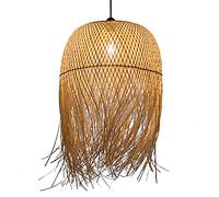 Chandelier Chandelier,V-Intage Rattan Basket Chandelier Pastoral Creative Woven Lighting Personalized Chandelier Bird Nest Lampshade Chinese Lamps Tea for Kitchen Island, Lighting Fix