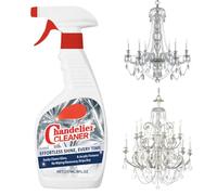 Chandelier Cleaner Drip Dry Spray 237ml - No Wipe, Streak-Free Formula for Crystal & Glass, Effortless Dust Remover for Chandeliers, Fine Collectibles, Mirrors, and Glass Surfaces (1pcs)