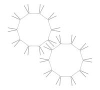 Chandelier Connector Pins with Cross-Buckle and Double Rice Buckle | Silver Colour with Anti-tarnish Finish, Smooth Oxidation-resistant Coating, for Jewelry Crafting Projects