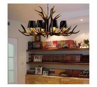 Chandelier, Country Resin Antler Chandelier Bedroom Dining Room Restaurant Horn Lamp V-intage Loft Retro Rustic