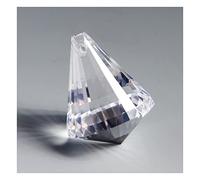 Chandelier Crystal Prisms Pendants 12pcs 30mm/1.18inch Diamond Ball Crystal Pendant Prism Lamp Lighting Parts Decor Crystals Lighting Lamp Replacement Parts (Color : Clear)