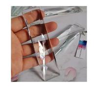 Chandelier Crystal Prisms Pendants 1PCS 120mm (2 Holes) Faceted Long Rectangle Crystal Spacer Pendant Lamp Prisms Parts Decor