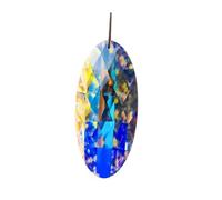Chandelier Crystal Prisms Pendants 1pcs 120mm Clear Crystal Geometric Faceted Prisms Hanging Pendant(AB color Oval)