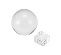 Chandelier Crystal Prisms Pendants 1pcs 30mm-100mm Crystal Ball Quartz Glass Clear Ball Spheres Glass Ball Crystal Decor(100mm,With crystal base)