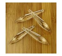 Chandelier Crystal Prisms Pendants 50mm 63mm 76mm 100mm Crystal Multifaceted U-drop Icicle Prism U-drop Prism Pendant For Home Decor Crystals Lighting Lamp Replacement Parts (Color : 100mm 10pcs)