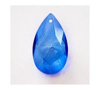 Chandelier Crystal Prisms Pendants 8pcs 1.49-inch Crystal Pendant Curtain Bottom Pendant Sun Catcher Decoration(Mid Blue)